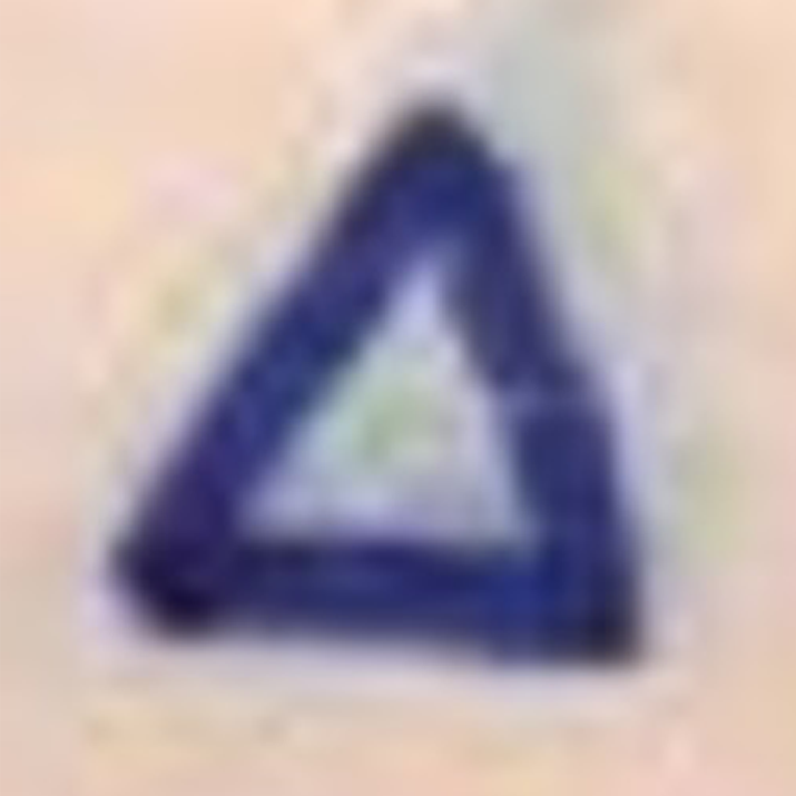 Close-up of the triangular cipher glyph from Z32.